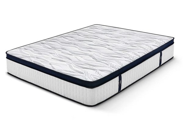 Saltea Ideal Sleep HOTEL SERIES CALIFORNIA LUX MEMORY, Arcuri Bonell, spumă poliuretanică elastică, spumă cu memorie, husă cu aerisire optimă, superortopedică, Grosime 28 cm