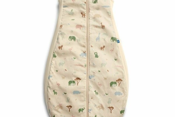 Sac de dormit ErgoPouch pentru bebelusi, 8-24 luni, 8-14 kg, TOG 1, Bumbac organic, Fermoar bidirectional, Bej/Savana