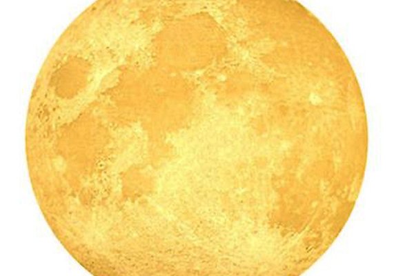 Lampa Mini Luna cu Suport Metalic - Diametru 13 cm