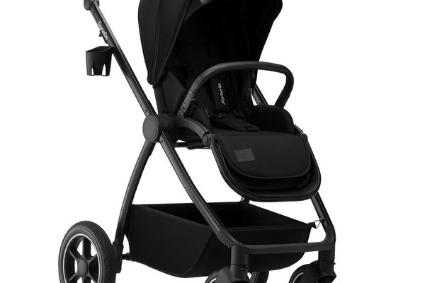 Carucior 3 in 1 Lionelo Meril, cu landou de dimensiune XL, reversibil, cu scoica auto testata ADAC, cu accesorii, pana la 22 kg, conform cu EN1888-1 EN1888-2, EN1466, negru