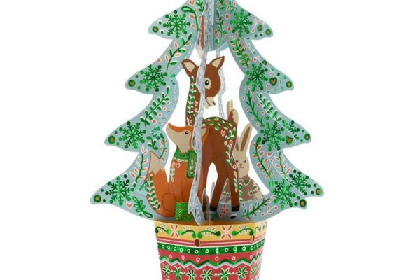 Ornament de brad Craciun Santoro Baubles Brad si animale