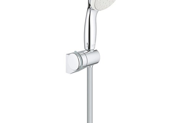 Set dus Grohe New Tempesta 100, 5.7 l/min, 2 functii, suport ajustabil, furtun inclus, Crom-2760110E