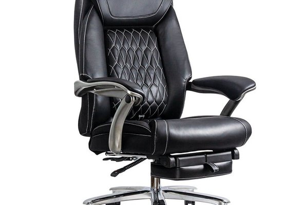 Scaun Directorial OFF 950 Negru din Piele Ecologica Premium cu Suport Lombar Reglabil - Capacitate 150 KG