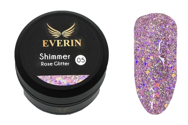 Gel color Shimmer Rose Glitter Everin 5ml- 05 - SRG-01