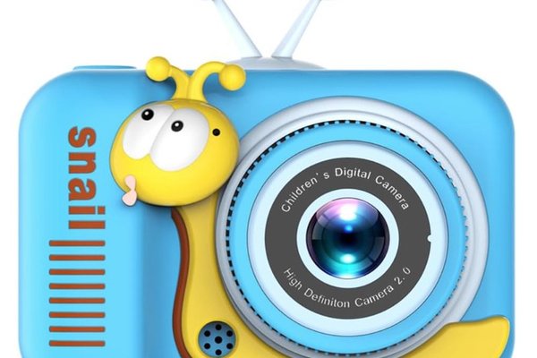 Camera pentru copii HD 1080P Melc Albastru