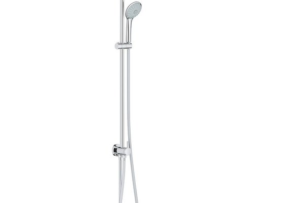 Sistem de dus Grohe Euphoria 260, 9.5 l/min, 3 functii, diverter, suport ajustabil si furtun inclus,Crom-27421002