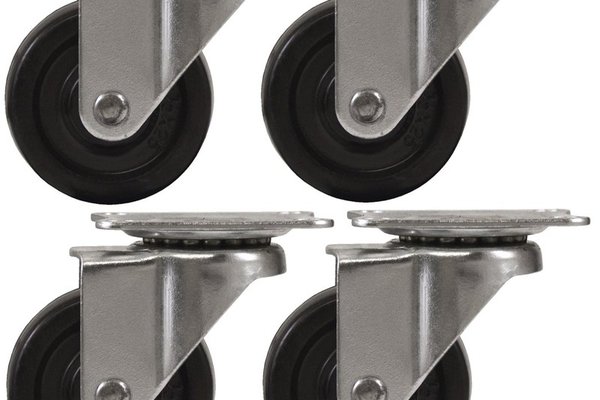 Set 4 Roți Pivotante 50mm Negre pentru Mobilitate Eficientă