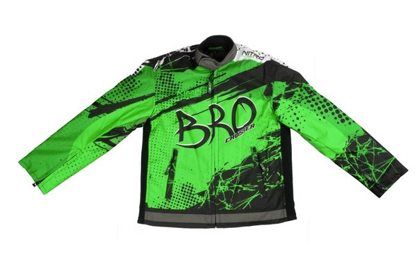 Geaca KIMO Kids BRO pentru Motocross cu Protectie, Verde