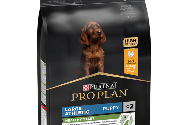 PURINA PRO PLAN PUPPY Healthy Start, Talie Mare Atletică, Pui, 3 kg