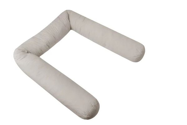 Aparatoare patut MimiNu, Tip rulou, Husa detasabila, 180 cm, Bumbac Oeko Tex Standard 100, Colectia Royal, Beige