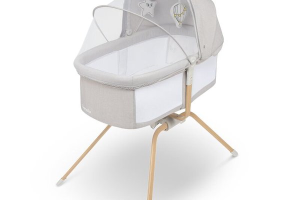 Patut balansoar, Lionelo, Malin Evo, 3 in 1, Pliabil, 0-9 kg, Geanta Transport, Asamblare Rapida, Ultra-Usor, Conform cu standardele europeane de securitate EN1130 si EN16890, Bej