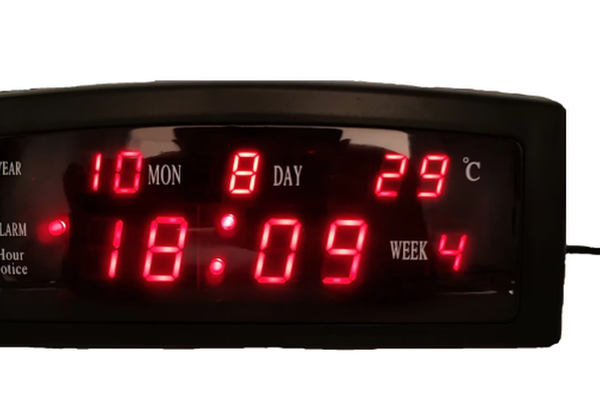 Ceas digital de masa 909 A LED cu alarma si termometru