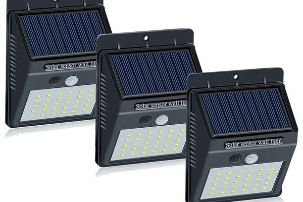 Set 3 Lampi Solare BRIGHT 30 LED cu Senzor de Miscare si Iluminare Automata