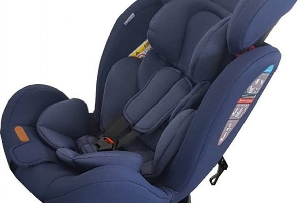 Scaun auto cu isofix Baby Care Motion Seat Albastru, Rotire 360 grade, 0-36 kg, Tetiera reglabila, Omologare R-129 i-Size, Centura in 5 puncte