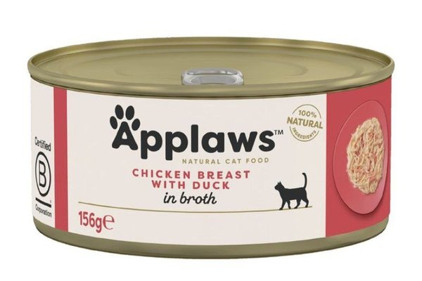 Applaws Chicken Breast with Duck, conserva, 156 g