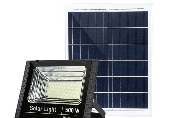 Proiector LED JORTAN 500W cu panou solar si senzor de miscare