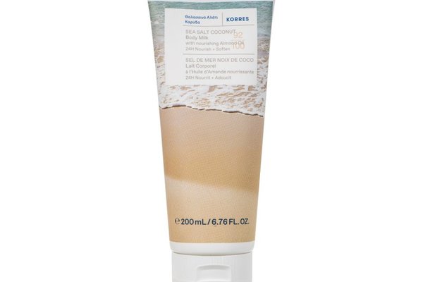 Lapte de corp cu sare de mare si cocos, 200ml, Korres
