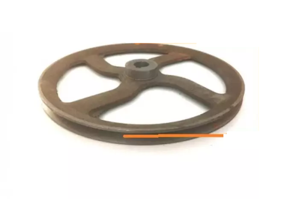 Fulie motor electric-batoza cu gauri int ax 24 mm - ext 350 mm
