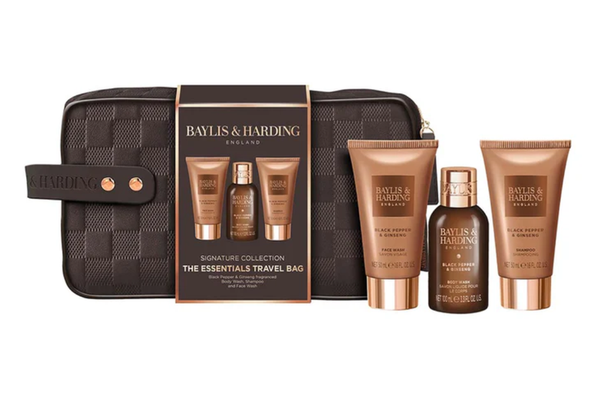 Set cadou pentru bărbați Travel Wash Bag, 3 piese, Baylis & Harding