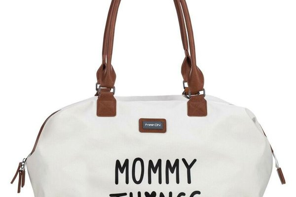 Geanta mamici FreeON Mommy things Beige, spatioasa si practica, cu multiple buzunare, include si 2 genti mai mici