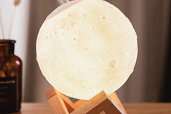 UB Lampa Luna Moon 3D cu umidificator si difuzor pentru aromaterapie, 880 ml