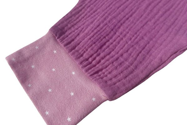 Sac de dormit cu picioruse 0.3 tog din muselina Lavender 80 cm