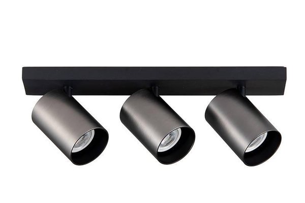 Plafoniera cu 3 Spoturi Yeelight Smart Spotlight, Spot LED Multicolor, Carcasa Neagra