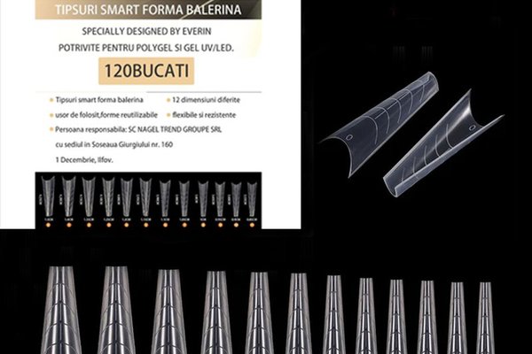 Tipsuri Smart Forms 120 buc. forma Balerina- Everin - TSMART120