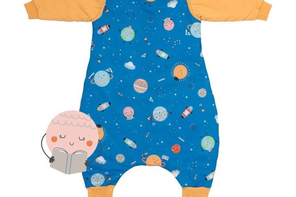Sac de dormit cu picioruse si maneca lunga detasabila Space 120 cm + manseta 1.0 Tog