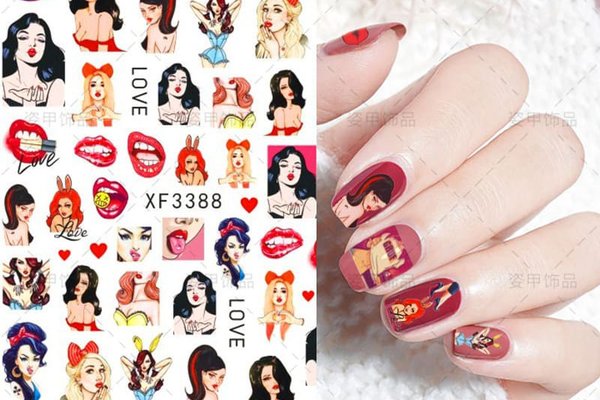 Sticker decor unghii XF3388