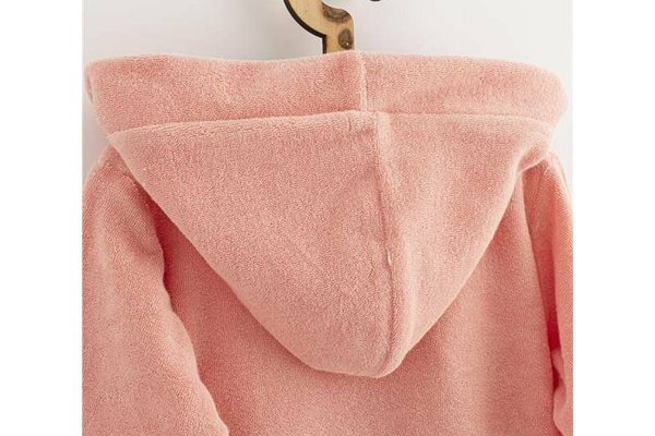 Halat de baie New Baby pentru copii marime 104110 din bumbac pink