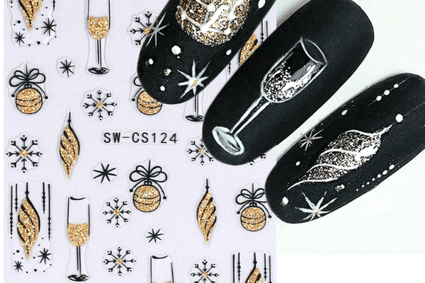 Sticker decor unghii model iarna/Craciun SW-CS124 - SW-CS112 - EVERIN