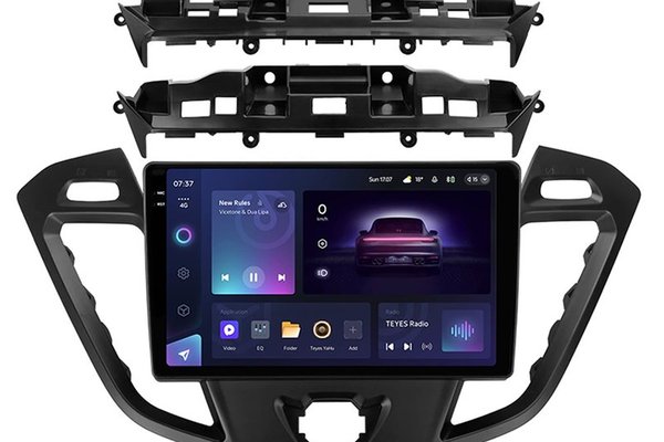 Navigatie Auto Teyes CC3 2K Ford Transit Custom 2012-2023 6+128GB 9.5" QLED Octa-core 2Ghz Android 4G Bluetooth 5.1 DSP
