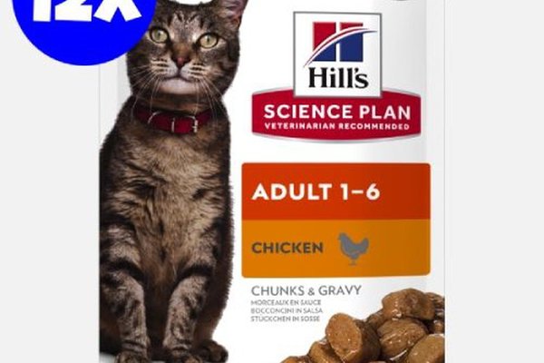 Hill's Science Plan Feline Adult Chicken, 12x85 g