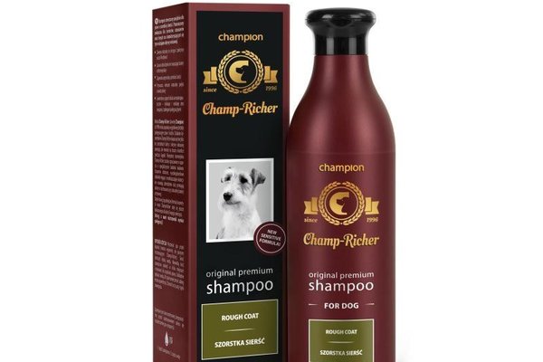 Sampon Profesional Champ Richer pentru Caini cu Blana Sarmoasa, 250 ml