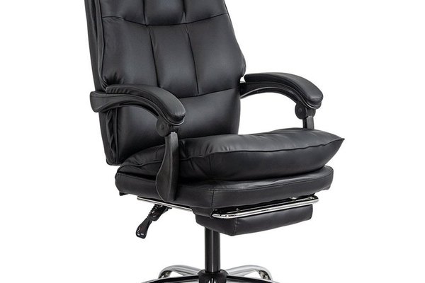 Scaun Directorial OFF 417 cu Piele Ecologica, Suport de Picioare si Design Elegant