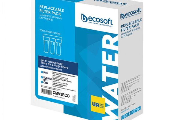 Set filtre de schimb Plus Ecosoft 1-2-3 pentru sisteme de filtrare