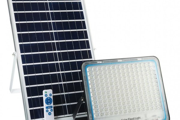 Proiector Solar Alb cu Telecomanda 150W si 75 LED-uri cu Lupa
