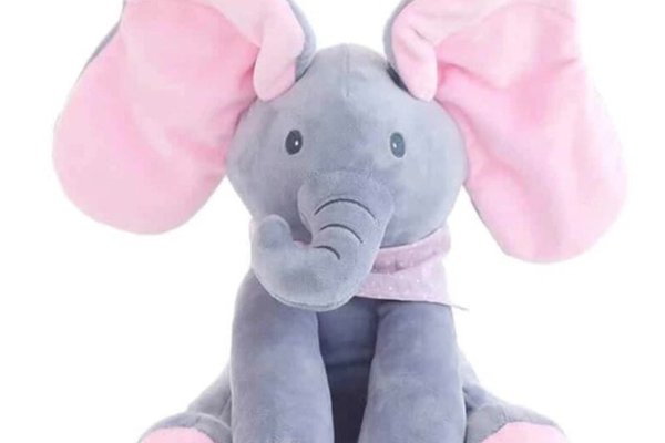 Elefant ROZ interactiv din plus Vorbeste Canta si Flutura urechile