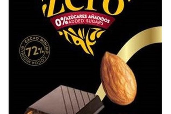 Ciocolata neagra cu migdale 72% cacao Zero - Fara zahar si gluten, 150g, Torras