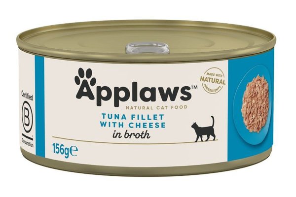 Applaws Tuna Fillet with Cheese, conserva, 156 g