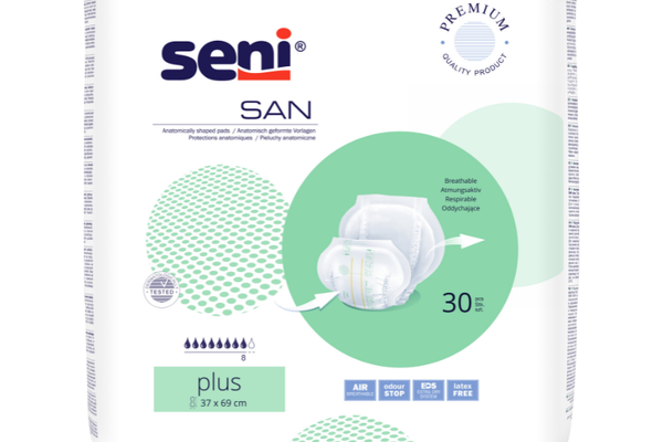 Absorbante anatomice pentru incontinenta Seni San Plus, 30 bucati