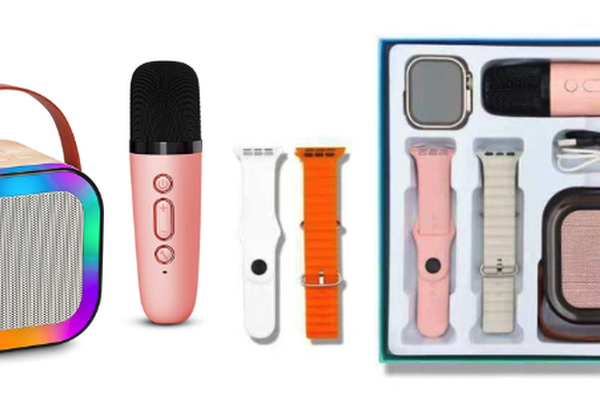 Set boxa bluetooth cu microfon karaoke si ceas smartwatch ZT 005