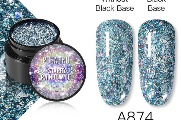Starry rainbow color gel a874