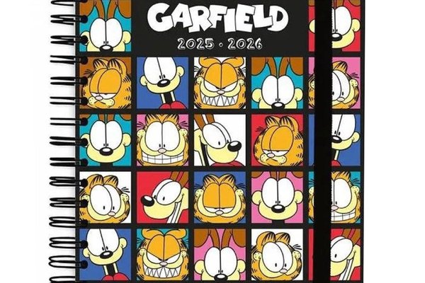 Agenda A5 Garfield 2025/2026 Academic Diary Week to View 12 Months