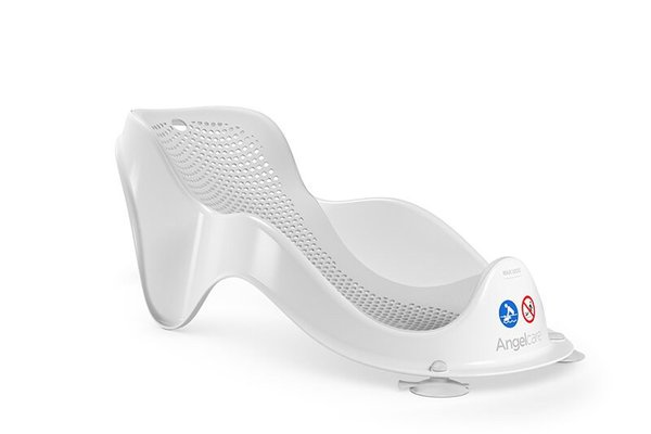 Suport de baie Mini Angelcare, ergonomic, pentru cazi de adulti si bebelusi, 0 luni+, Gri Deschis