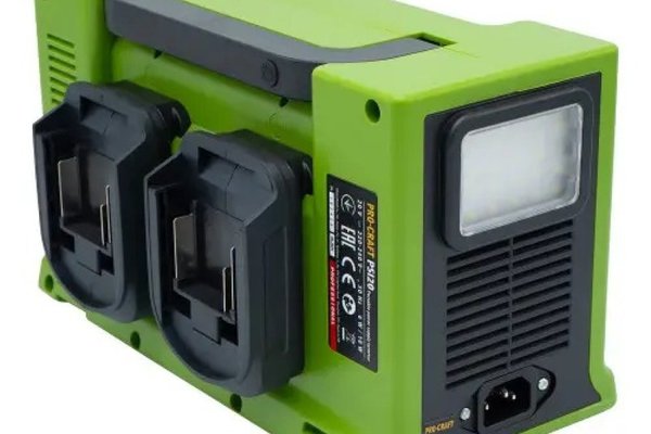 Invertor Portabil pe Acumulator Procraft PSI20 330 W, 12 V / 5 A, Lanterna LED integrata: 10 W / 6 W