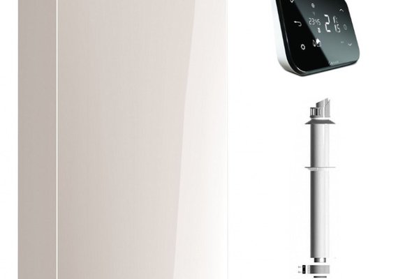 Centrala pe gaz in condensare Ariston HS Premium 24 kW cu kit de evacuare si termostat Wi-Fi Salus IT500