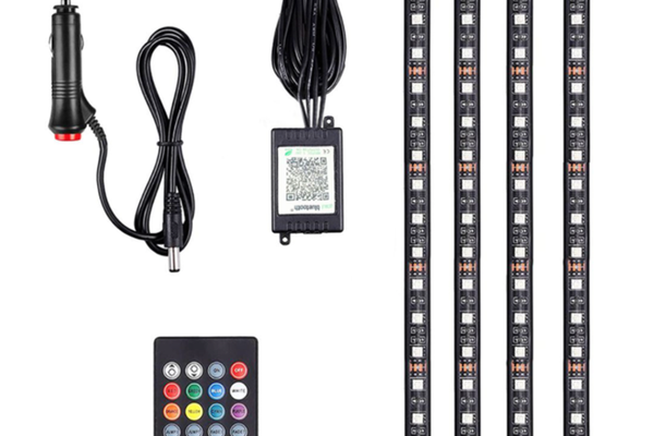 Luminile Ambientale RGB LED Q CD52 cu Telecomanda pentru Masina