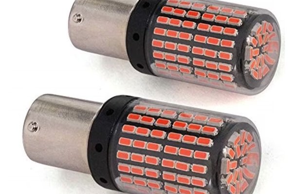 Set 2 Becuri LED Canbus 1156 Pozitie Rosu BA15S P21W 144 LED-uri